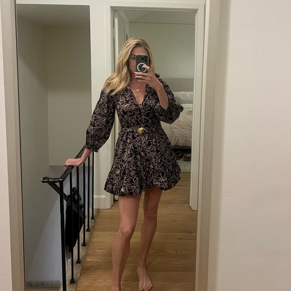 Nicholas Western Dress with Belt Size 4 - Picture 8 of 8